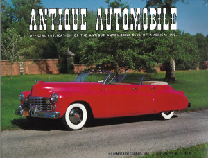 ANTIQUE AUTOMOBILE 1981 NOV - '42 CADDY DUAL COWL, '31 CHEVROLET CABRIOLET